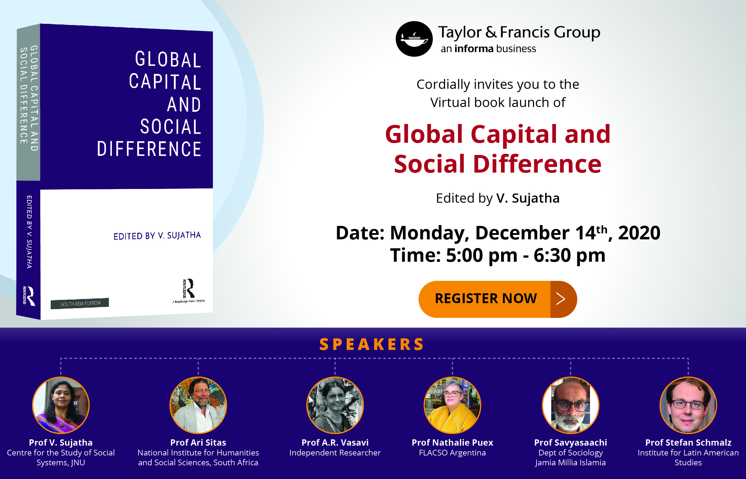 Virtual Book Launch of "Global Capital and Social Difference"